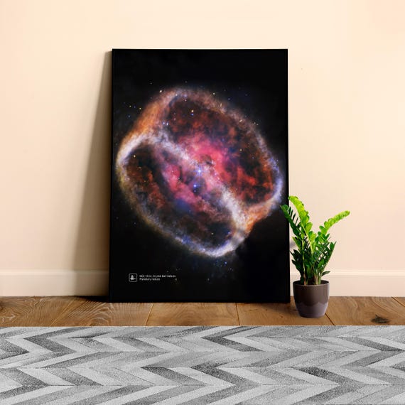 NGC 1514, Crystal Ball Nebula (James Webb/JWST) β space poster, science print, space art, jwst wall decor, NASA art print