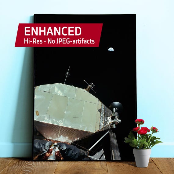 NASA Apollo 11: The first photograph of Earth, 1969 — Space poster. Space art photo, space exploration wall decor and nerdy gift