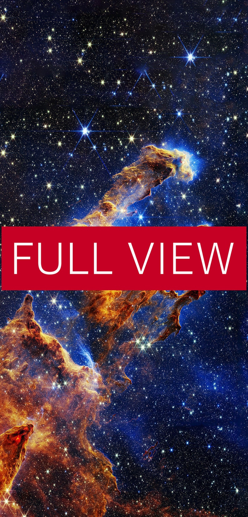 JWST Pillars of Creation 2022 james b/jwst Tough Etsy