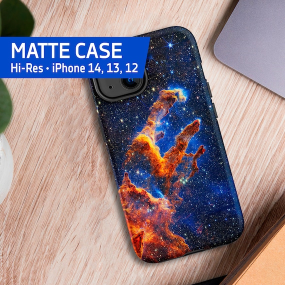 JWST Pillars of Creation 2022 (James Webb/JWST) — Tough Matte iPhone case (iPhone 14 case / iPhone 13 case / iPhone 12). Space iPhone case