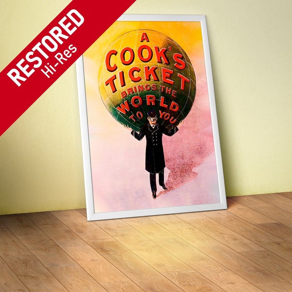 Thomas Cook agency, UK, 1910s — retro travel poster, vintage travel art, retro travel wall art