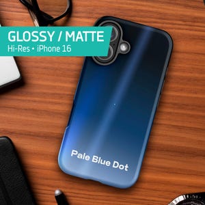 Funda Pale Blue Dot, NASA Voyager 1 (2020 rev.) — Funda resistente para iPhone 16 (brillante/mate), funda espacial para iPhone, póster espacial