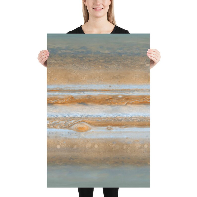 Jupiter Map, Jupiter Surface Poster — Space Poster, Space Photo ...