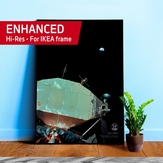 NASA Apollo 11: The first photograph of Earth, 1969 — space poster, space art, photo poster, NASA print, space wall decor