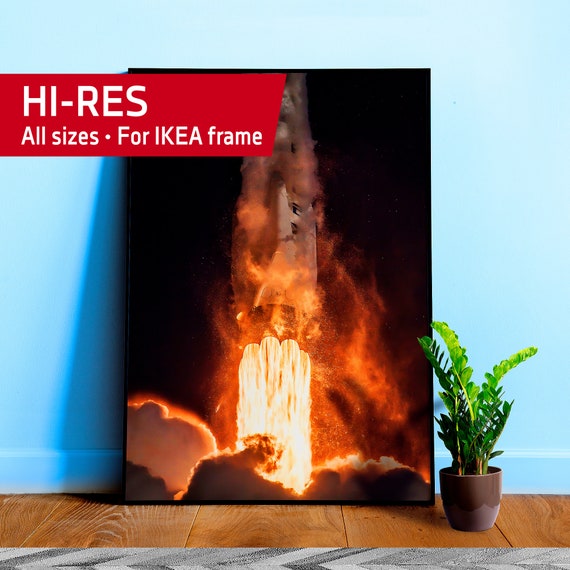 SpaceX Falcon 9 liftoff/TESS Mission, 2018 — space poster, space art print, photo poster, nasa poster