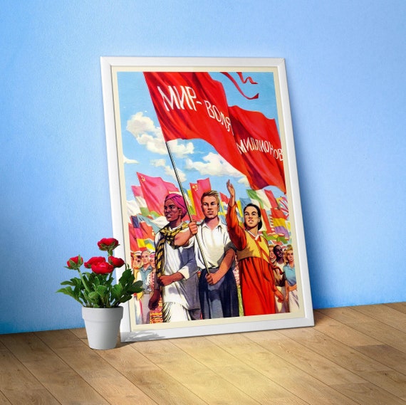 International Workers' Day, Labour Day, 1 May, USSR 1960s — Soviet retro poster, soviet vintage art, soviet propaganda