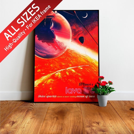 55 Cancri e (NASA Visions of the Future) — space poster, science poster, retro space poster, vintage space poster