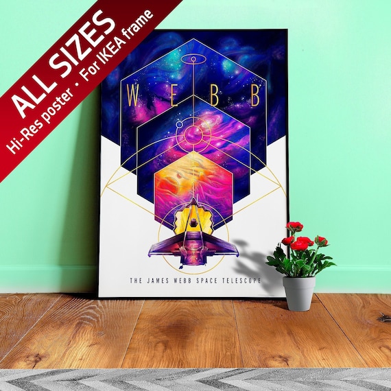 James Webb Space Telescope. NASA/JPL poster — Space poster. Space art, science poster