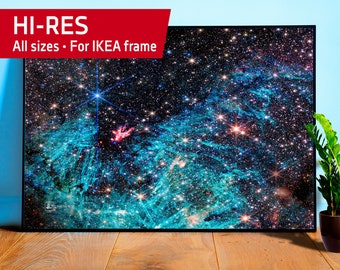 JWST: Sagittarius C (James Webb/JWST) — Space poster. Space art photo, science print with jwst picture, nerdy gift for him