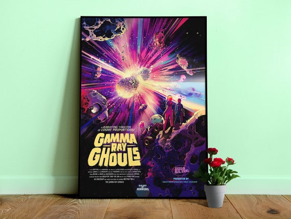 Gamma Ray Ghouls (Galaxy of Horrors series), NASA/JPL Exoplanet Exploration — space poster, science poster, retro vintage space poster