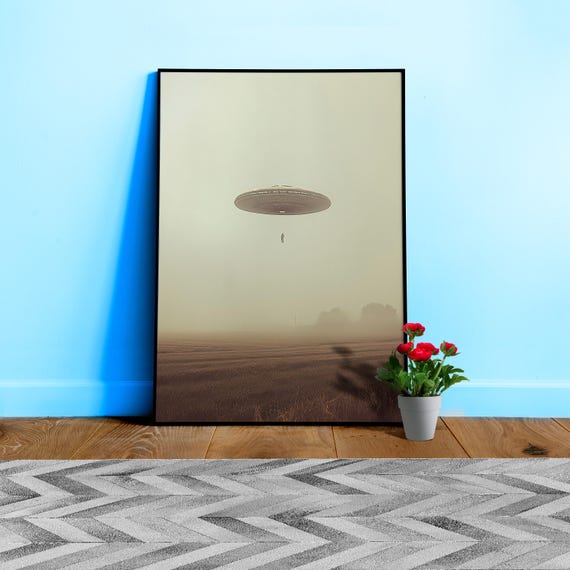 The Truth is Out There / The X-Files photo of UFO — sci-fi poster, movie art, I want to believe poster, space print, aliens wall decor