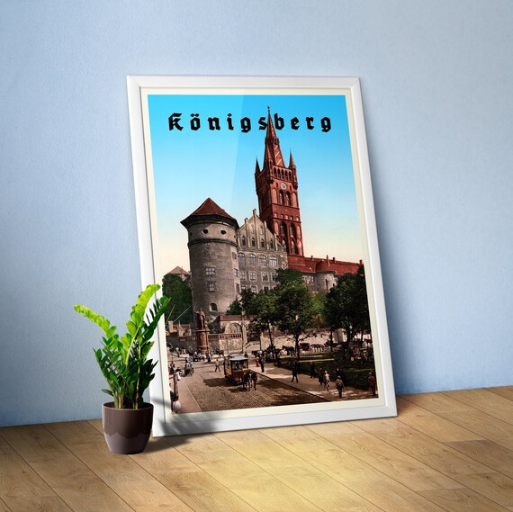 Konigsberg/Königsberg, Prussia, Germany, 1894 — retro vintage travel poster, retro travel art, retro travel wall art