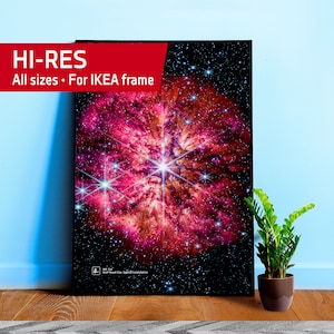 WR 124 (James Webb/JWST). Wolf-Rayet Starю Sagitta Constellation — space poster, science poster, space photo, space art, jwst picture