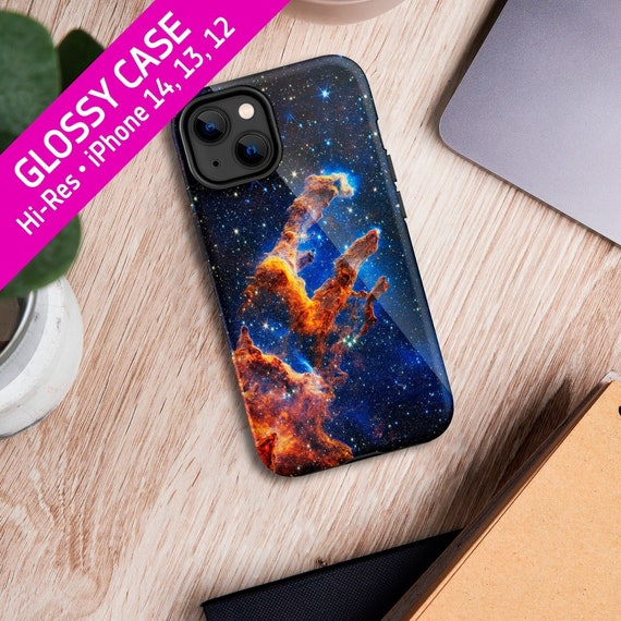 JWST Pillars of Creation 2022 (James Webb/JWST) — Tough Glossy iPhone space case (iPhone 14/13/12 case). Space iPhone case