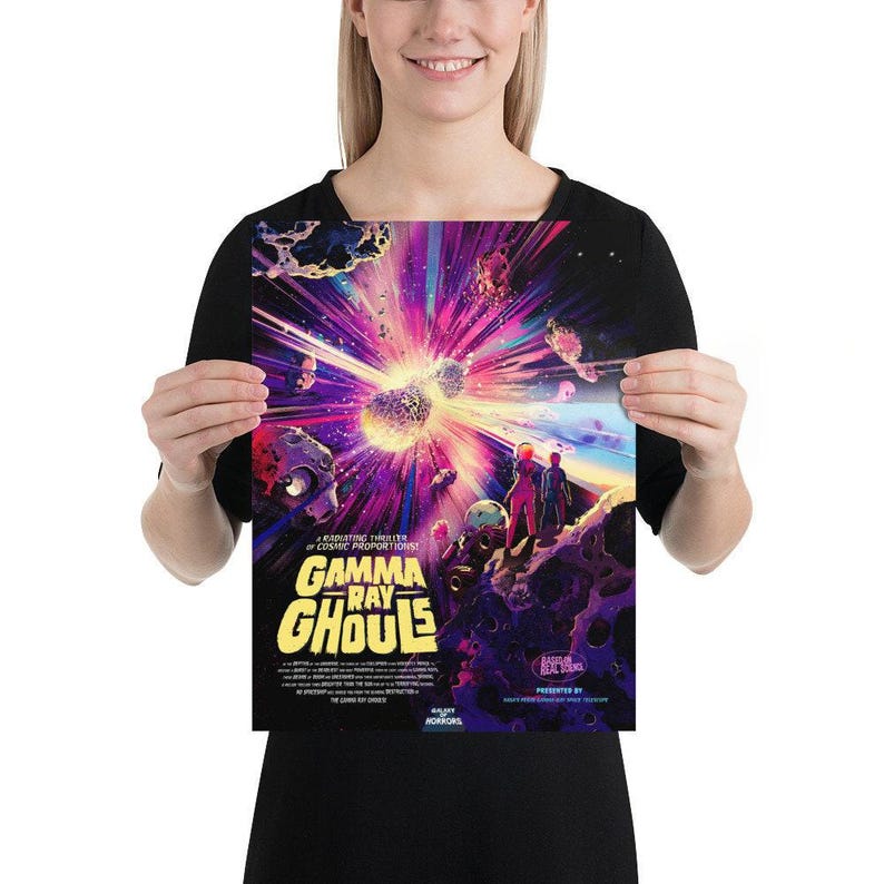 Gamma Ray Ghouls Horror Space Poster Galaxy Of Horrors Series Nasa