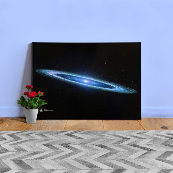 Sombrero Galaxy, M104 (James Webb/JWST) — space poster, science poster, space photo, space art, jwst picture