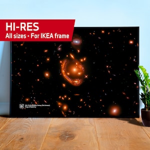 GAL-CLUS-022058s, Rings of Relativity - NASA Hubble Space Telescope — space poster, science poster, space photo, abstract poster