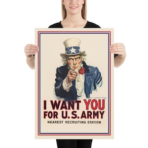 I want you for U.S. Army. USA, WW1, 1917 — vintage poster