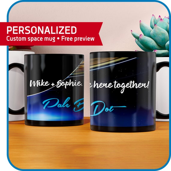 Personalized Custom space mug: Pale Blue Dot, Carl Sagan — custom coffee mug, personalized gift, birthday gift, nerd gift, gift for him