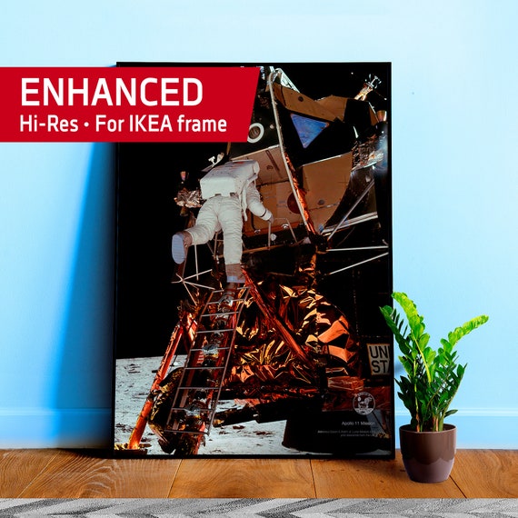 NASA Apollo 11: Edwin Buzz Aldrin and Lunar Module, 1969 — space poster, space art, photo poster, NASA print, space wall decor