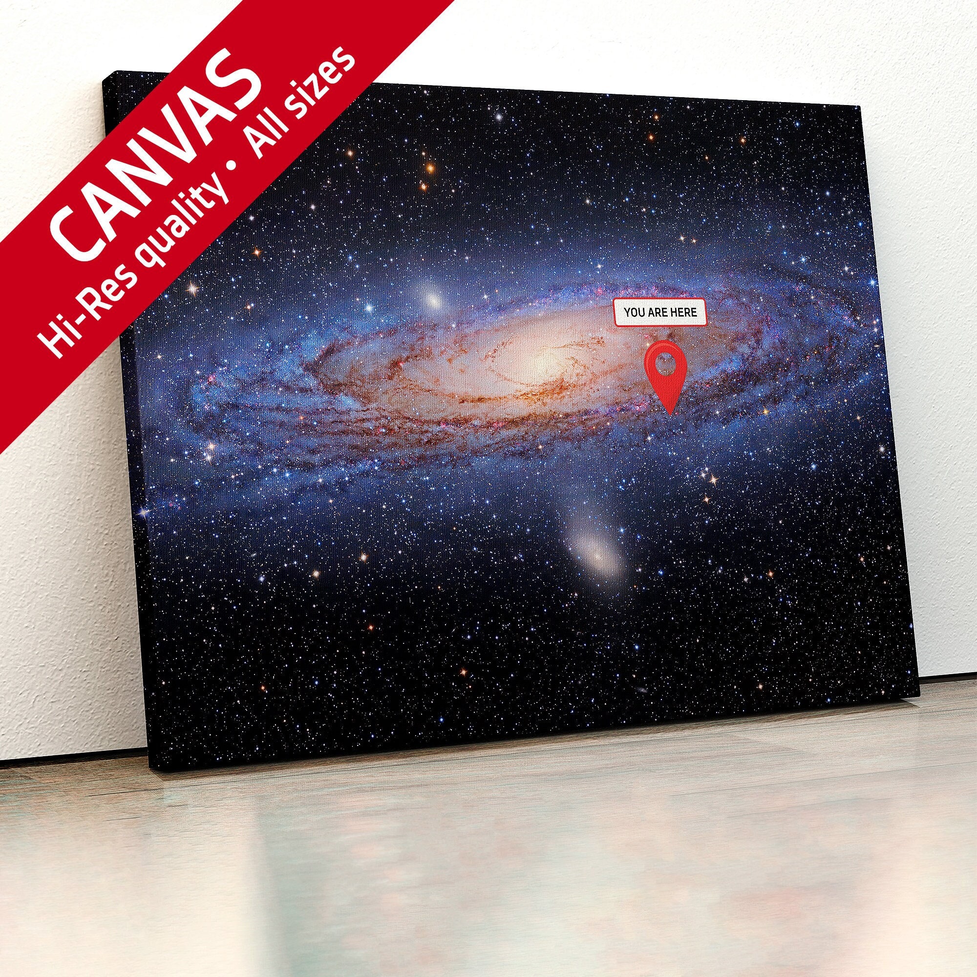 You Are Here: Milky Way Galaxy Canvas. Space Poster Science - Etsy