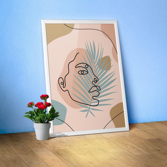 Boho woman poster minimalist art 4 – Aesthetic boho wall decor, abstract female print, modern home poster, neutral tone wall art, vector art