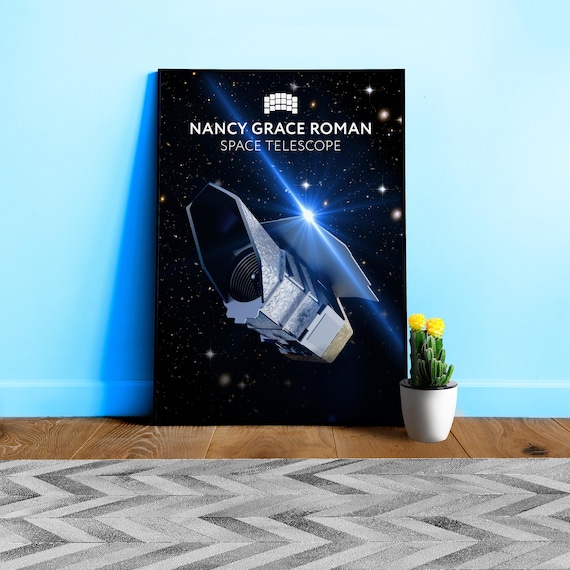 Nancy Grace Roman Space Telescope 2026 poster — NASA space print, Science wall art, Futuristic Space poster, Astronomy home decor, NGRST art