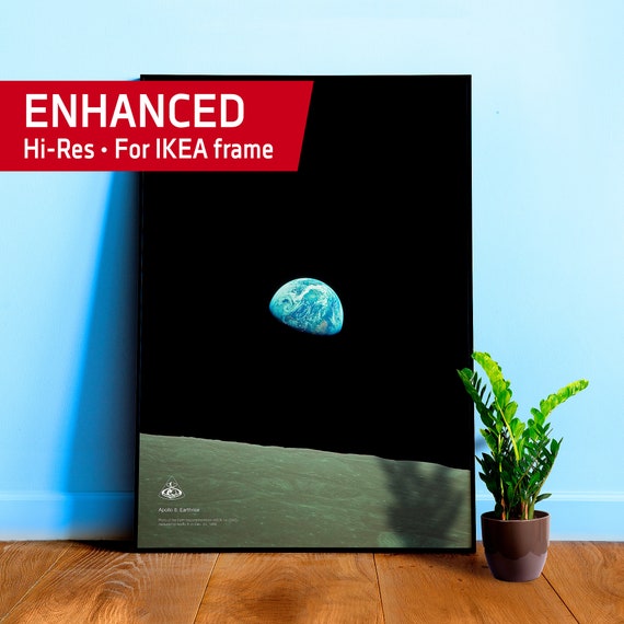 NASA Apollo 8: Earthrise — space poster, photo poster, Earth poster, science poster