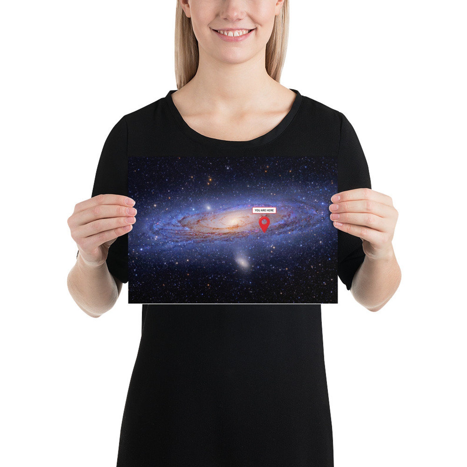 You are here Milky Way Poster Etsy
