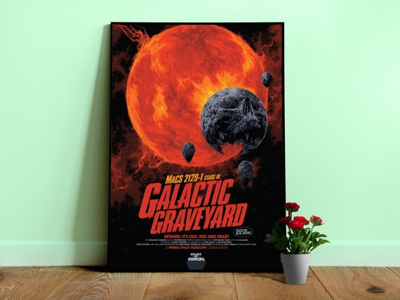Galactic Graveyard (Galaxy of Horrors series), NASA/JPL Exoplanet Exploration — space poster, science poster, retro vintage space poster