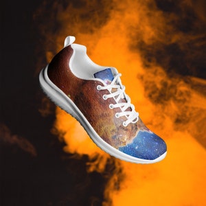 Cosmic Cliffs, Carina Nebula (James Webb/JWST) — Unisex athletic shoes. Space poster, science poster, space photo, space art, jwst picture