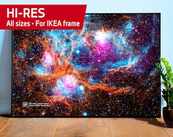 Lobster Nebula, NGC 6357, Cosmic &#39;Winter&#39; Wonderland, NASA Hubble Space Telescope — Space poster, Hi-Res poster, abstract poster