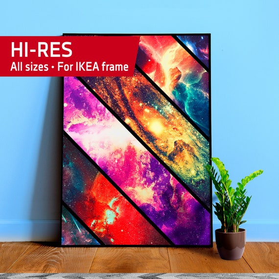 Space collage: deep space — NASA Hubble Space Telescope — space poster, science poster, space photo, abstract poster