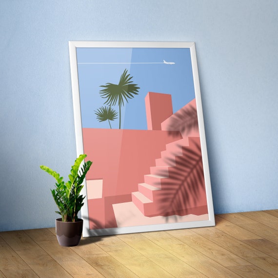 Boho travel poster Egypt Morocco Tunisia #3 – Minimalist wall art, aesthetic boho decor, modern travel print, abstract home poster