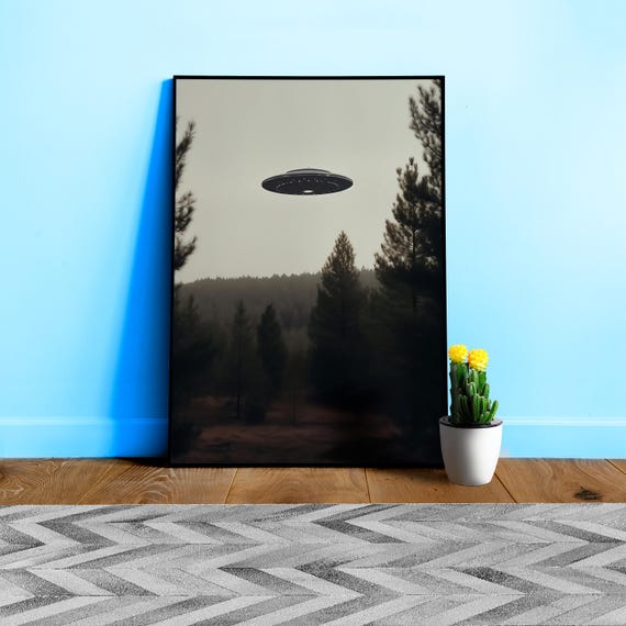 The Truth is Out There / The X-Files photo of UFO — sci-fi poster, movie art, I want to believe poster, space print, aliens wall decor