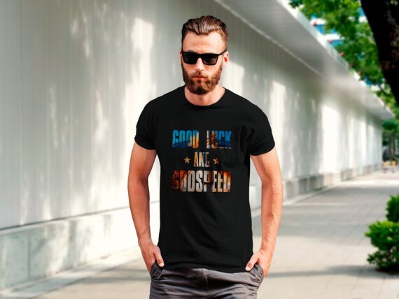 Good Luck and Godspeed / NASA — Short-Sleeve Unisex T-Shirt, Space T-Shirt, NASA Apollo