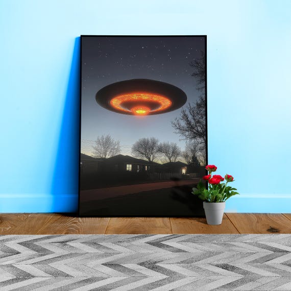 The Truth is Out There / The X-Files photo of UFO — sci-fi poster, movie art, I want to believe poster, space print, aliens wall decor