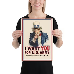 I want you for U.S. Army. USA, WW1, 1917 — vintage poster
