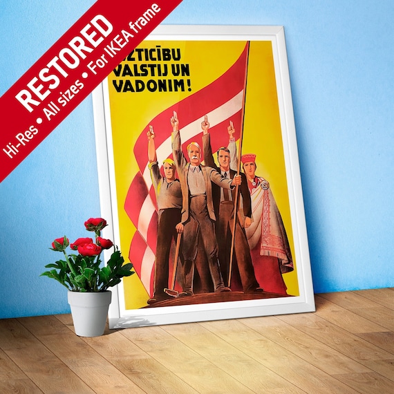 Latvia retro poster, 1938 — retro vintage travel poster, retro travel art, retro travel wall art