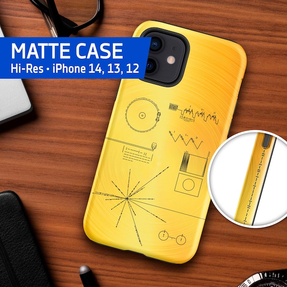NASA Voyager 1 Golden Record — Tough Matte iPhone case (iPhone 14/13/12 case), iPhone space case, Space poster