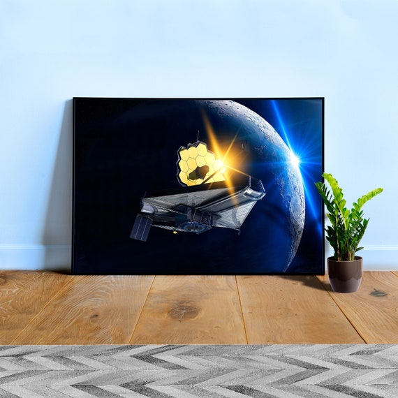 James Webb Space Telescope JWST NASA — space poster, science poster, space photo, space art