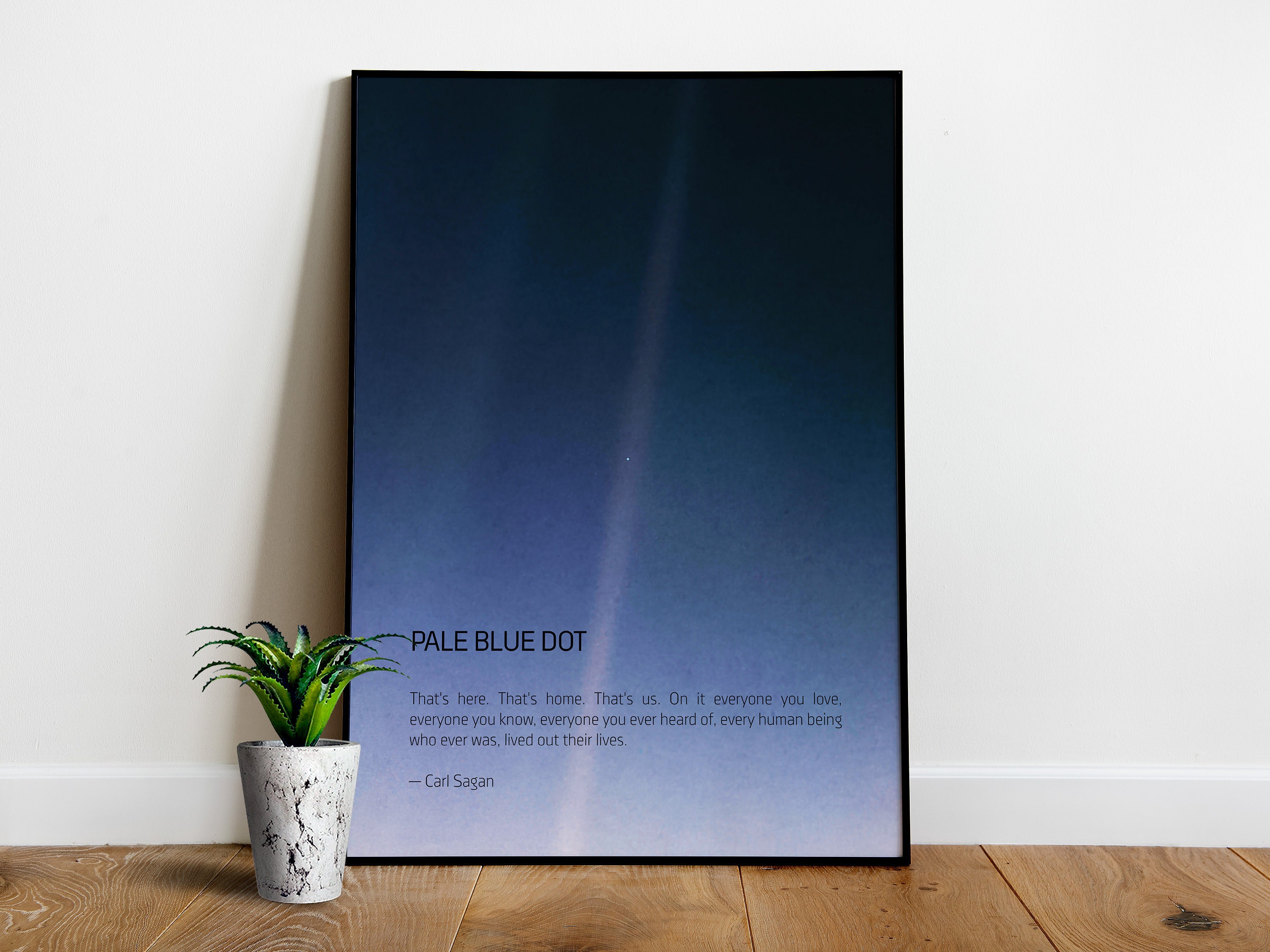 Carl Sagan Pale Blue Dot - revisited 2020 | minimal-design Posters & Prints  | Art Print