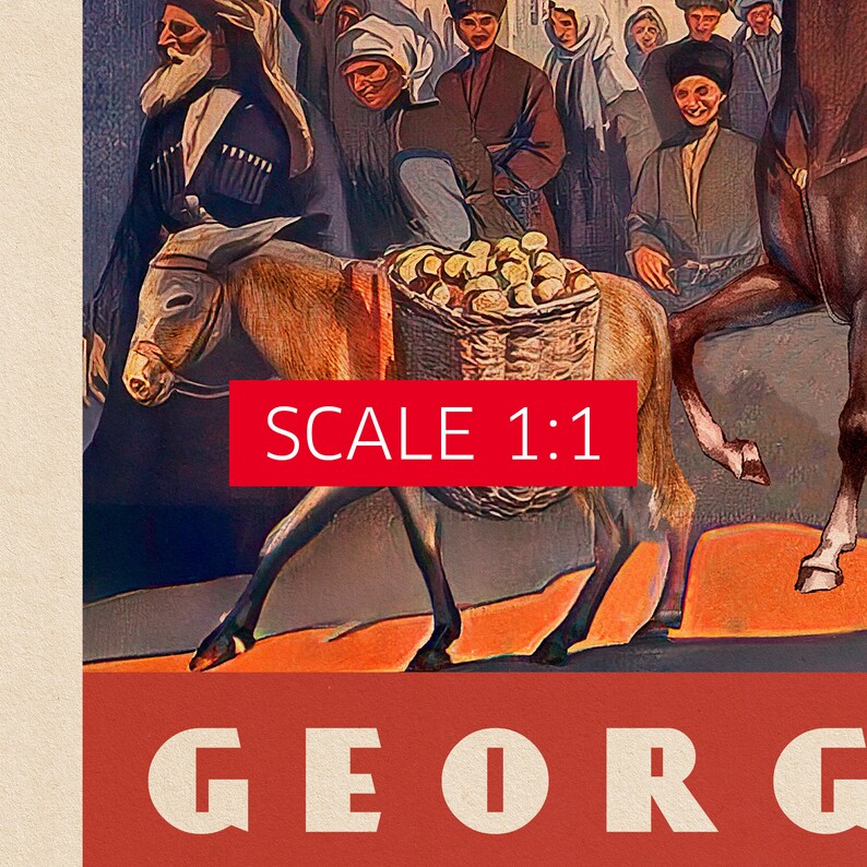Georgia, 1930s — retro travel poster, vintage travel art, retro travel wall art