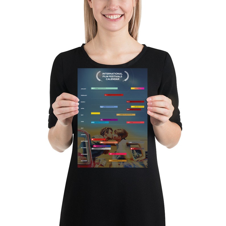 International Film Festivals Calendar Poster Etsy