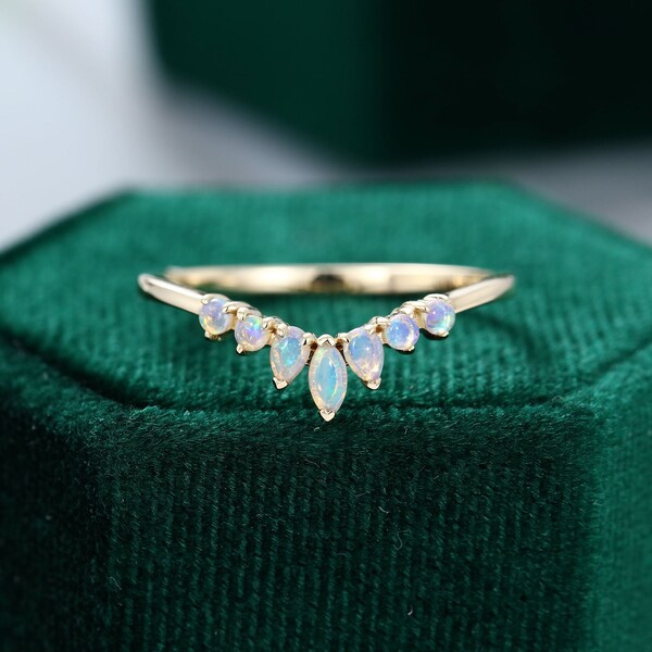 Opal Stacking Ring - Etsy