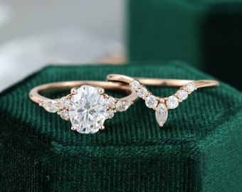 moissanite engagement ring etsy
