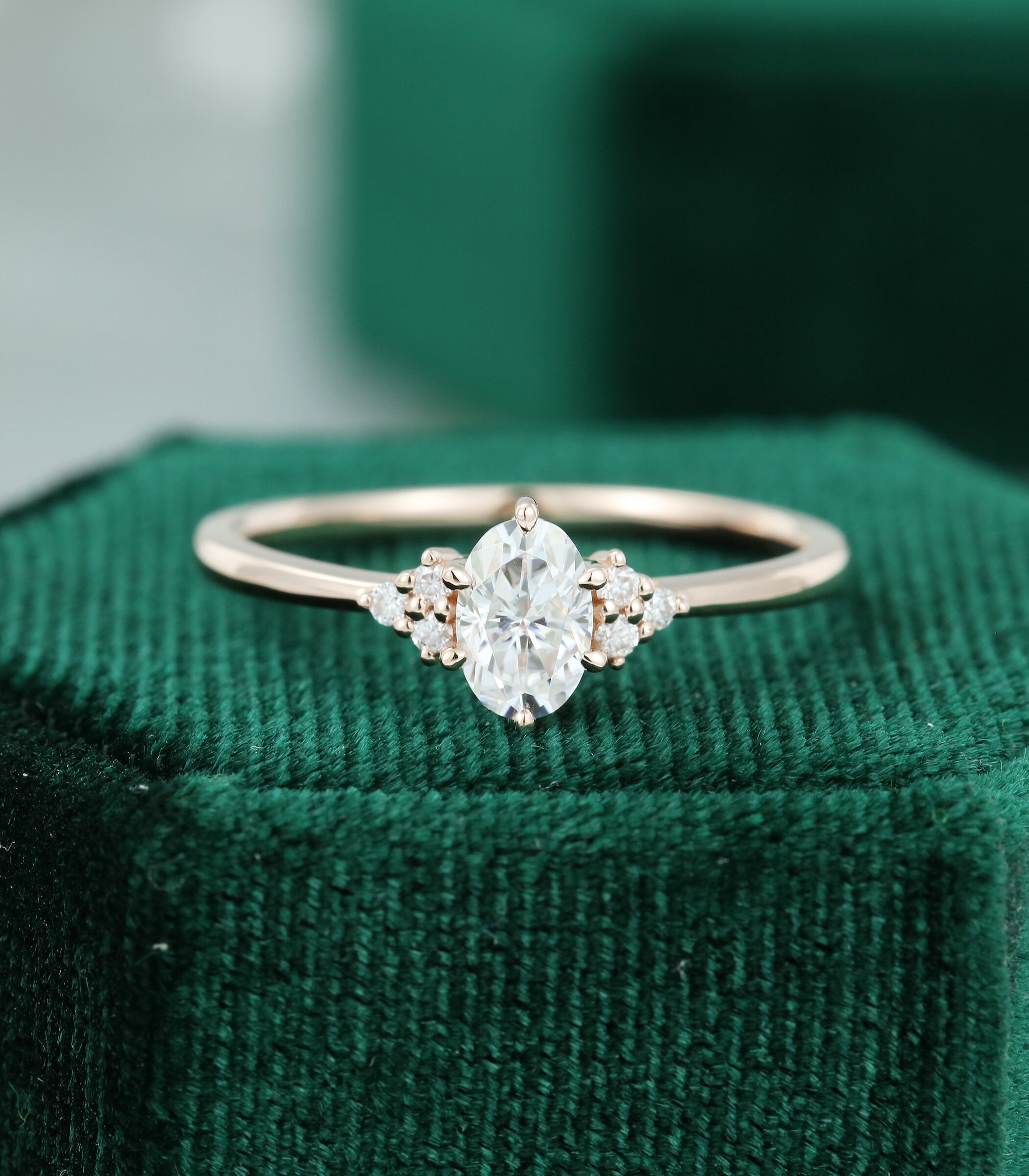 White Sapphire Ring Etsy Singapore