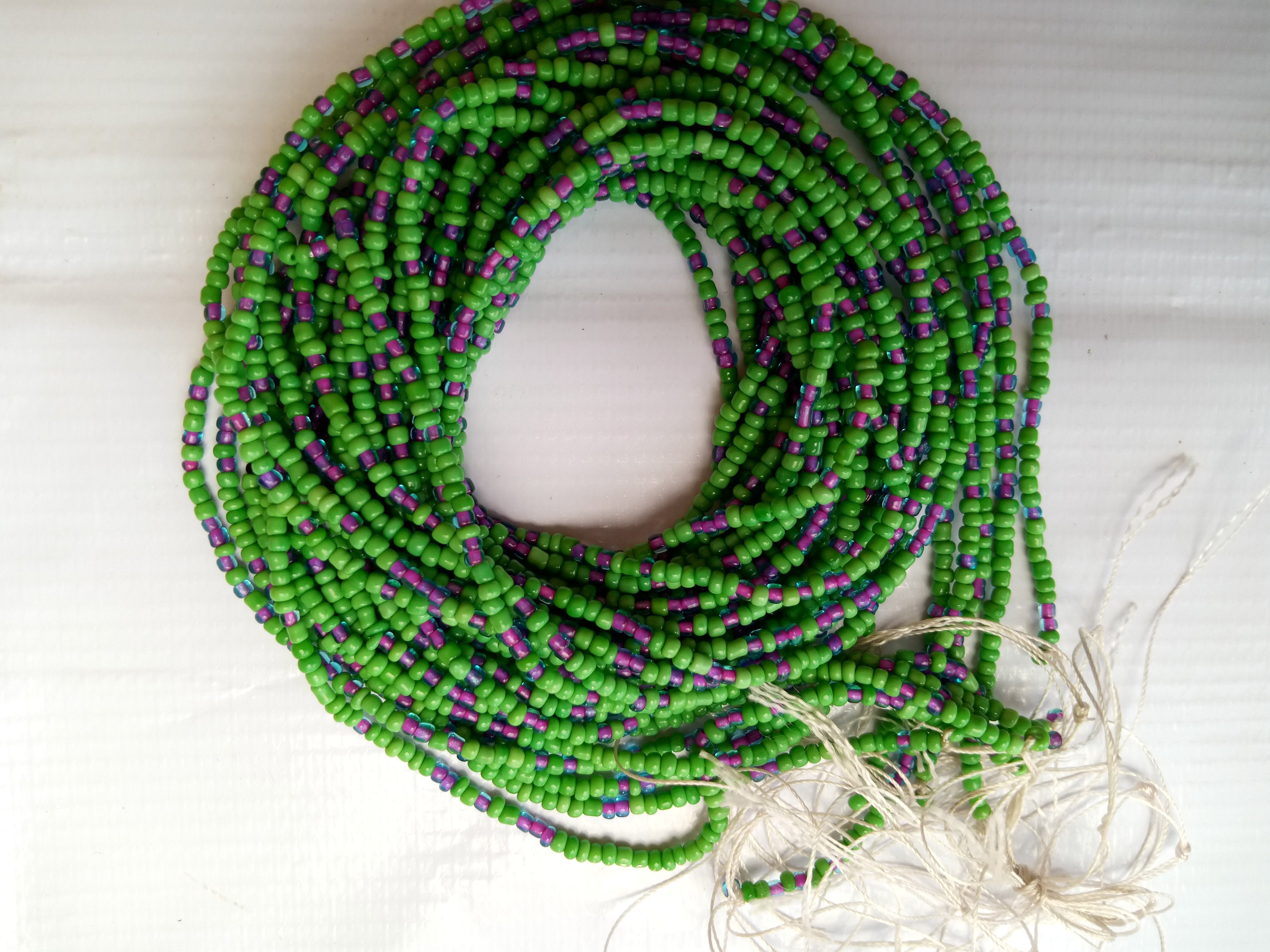 On Sale Fertility Green waist beads African waist beads Etsy