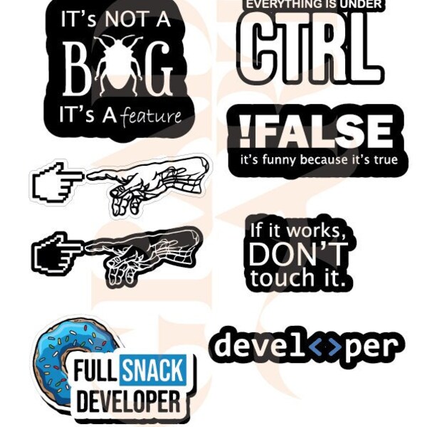 Programming Stickers - Etsy