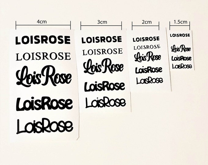 SMALL Custom Name Vinyl Stickers Vinyl Decals Name Decals Etsy UK